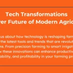 Technology in agriculture innovations