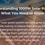 1000W solar panels guide